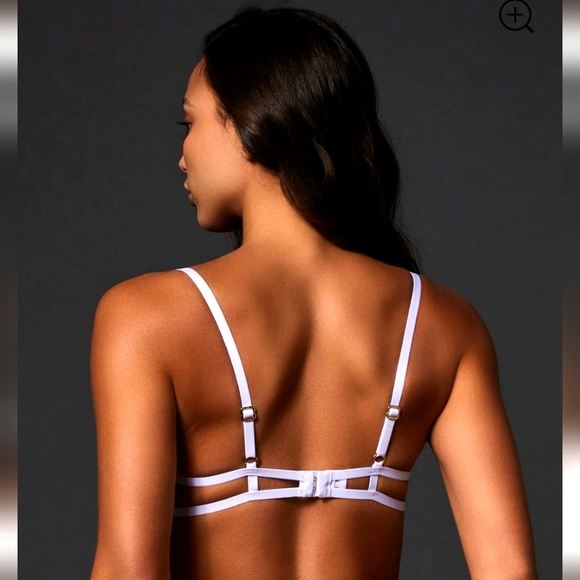 NWT white Blueubella Sapphira set Wired Bra 34DD/E and Thong size M - Picture 4 of 15